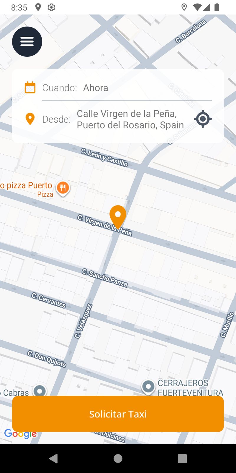 Pantalla Galtaxi
